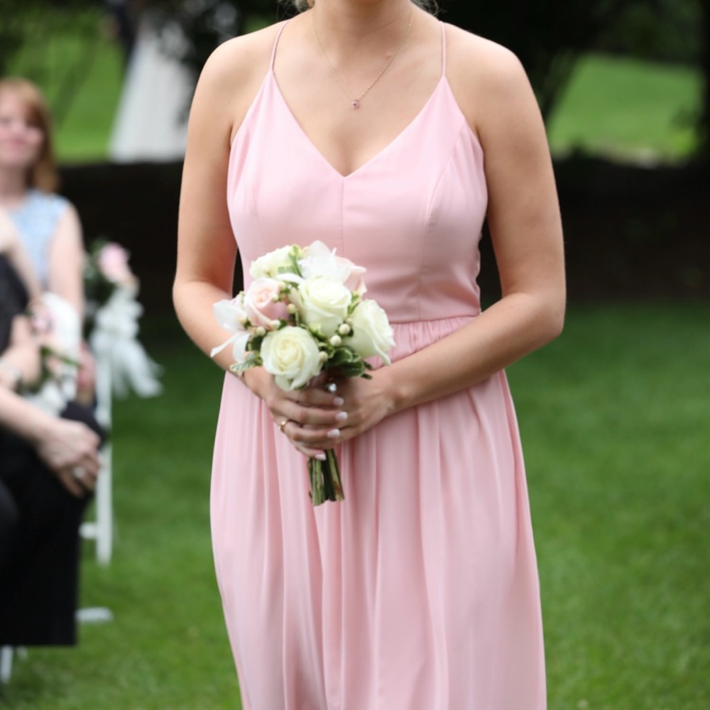 Bella Bridesmaids Dessy Collection Vivian Diamond Rose Dress